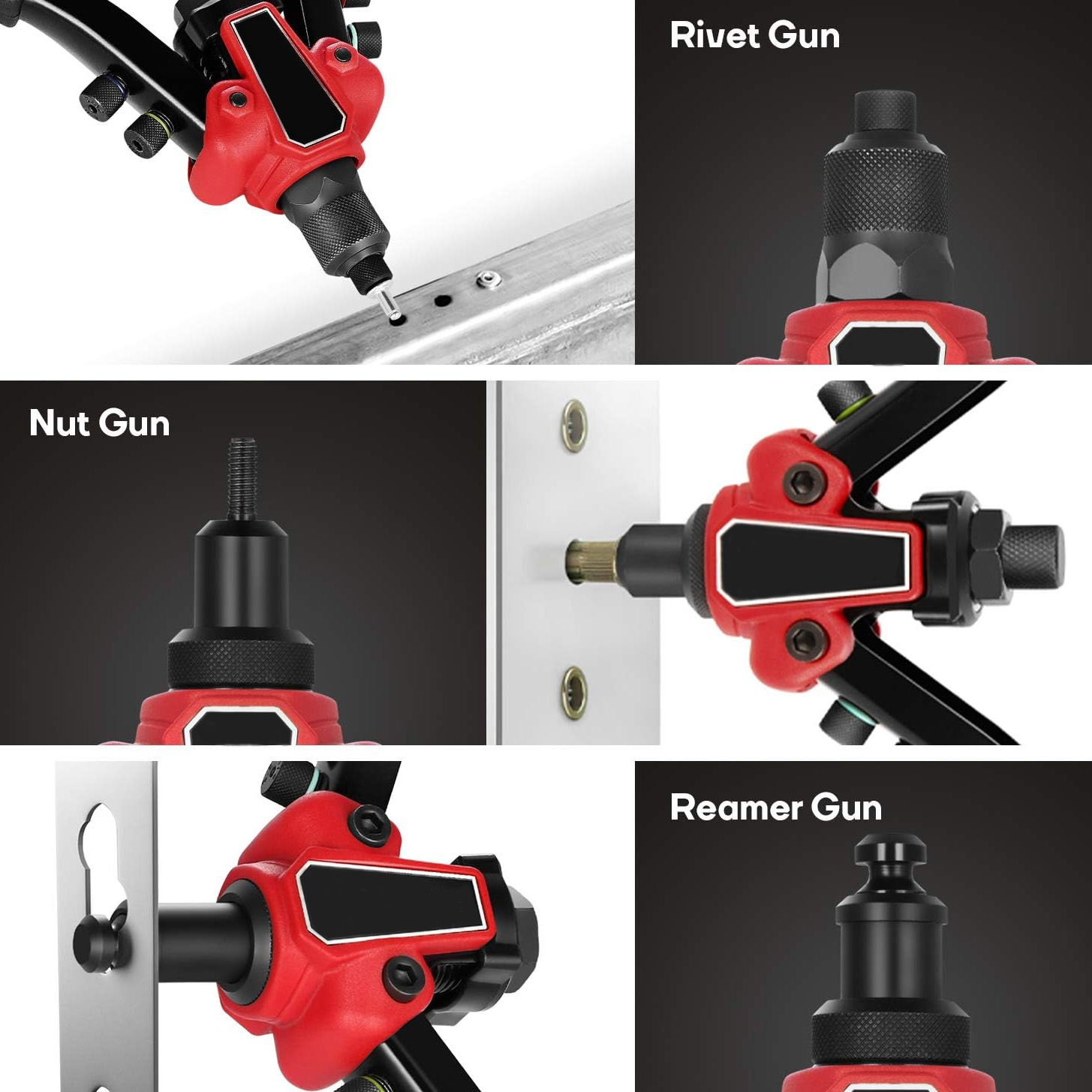 Hot Sale 3 in 1 Multi Application Tool M3 M4 M5 M6 M8 M10 Riveting Gun 