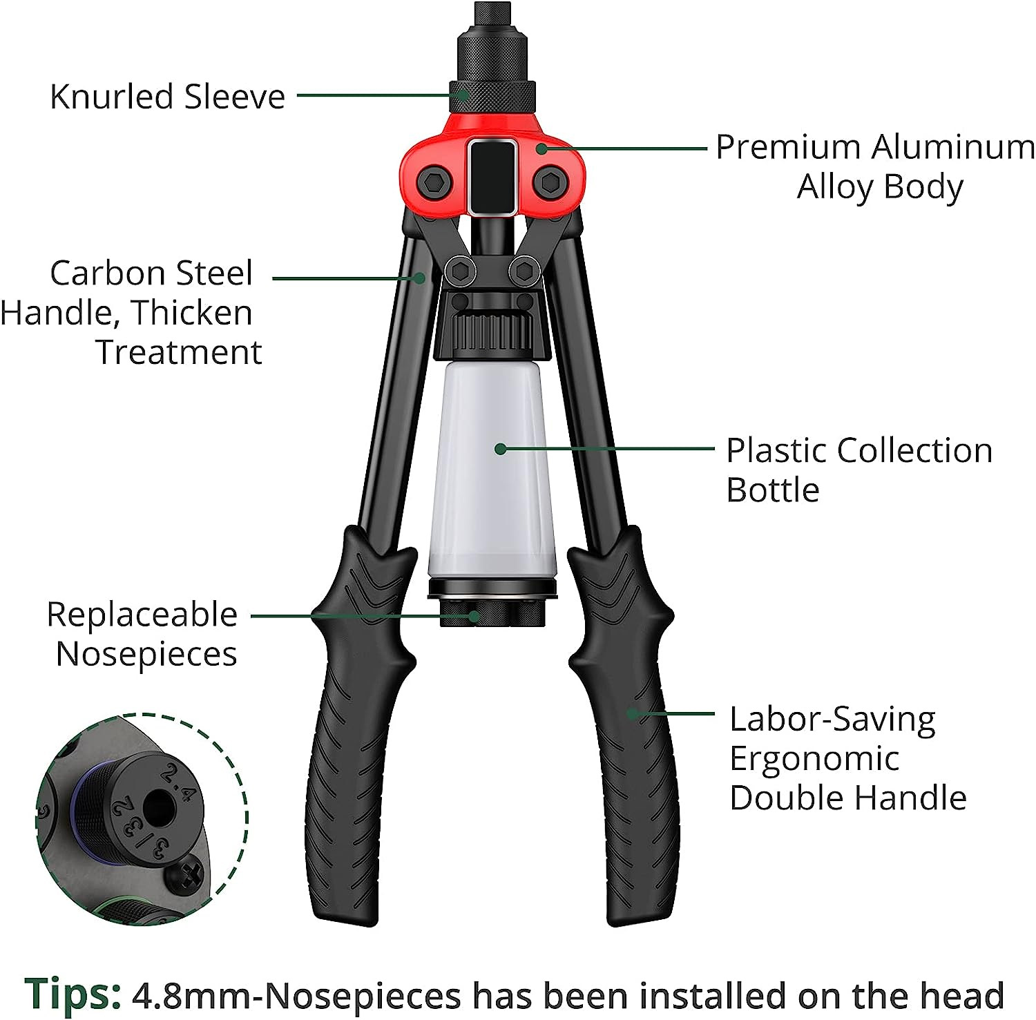 Hot Sale Solid And Durable Maximum Thickness 6mm Rivet Gun Sets