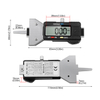 Range 0-25mm LED Digital Display Tire Depth Gauge