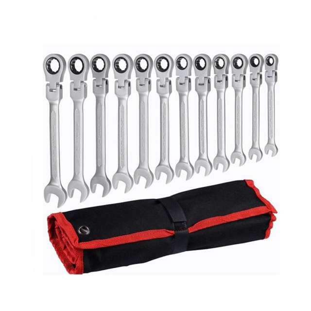 High Quality 72 Tooth ‎CRV Metric 12pcs Wrench Set