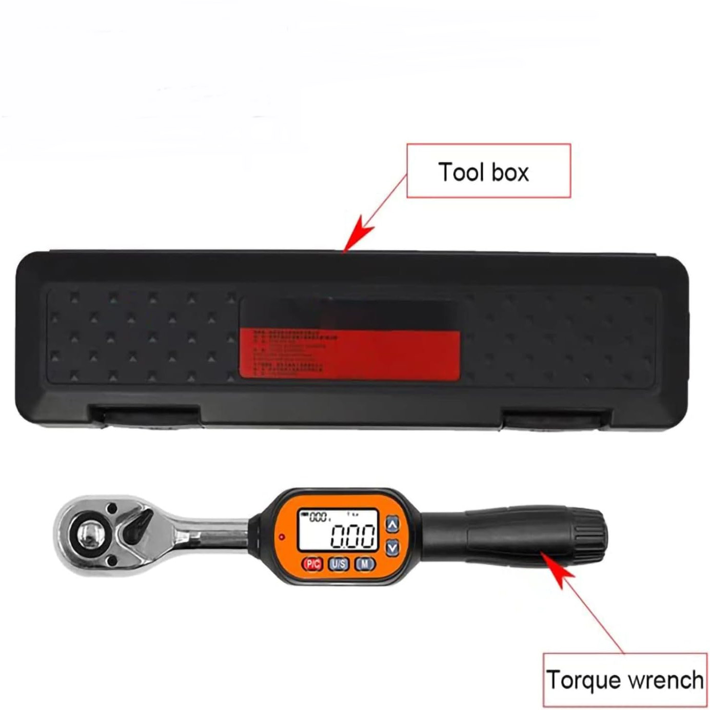 Digital Carbon Steel 72 Teeth Electronic Torque Spanner