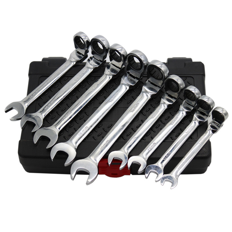 Ratchet Adjustable Customizable 12pcs Wrench Set 