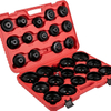 Black Auto Repair 30pcs Oil Filter Wrench Cup Set