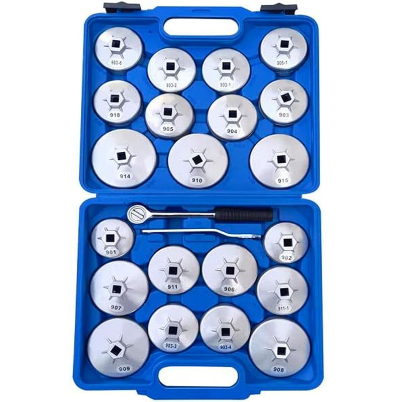 High Toughness Silver 23pcs Oil Filter Wrench Set