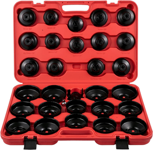 Black Auto Repair 30pcs Oil Filter Wrench Cup Set