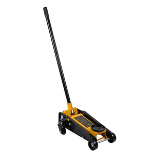 Hydraulic Low Profile Aluminum And Steel Racing Floor Jack with Dual Piston Quick Lift Pump, 3 Ton Capacity, Yellow